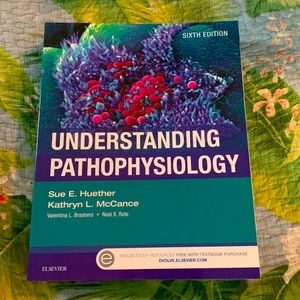 Understanding Pathophysiology 6th Edition softcover textbook, perfect Elsevier